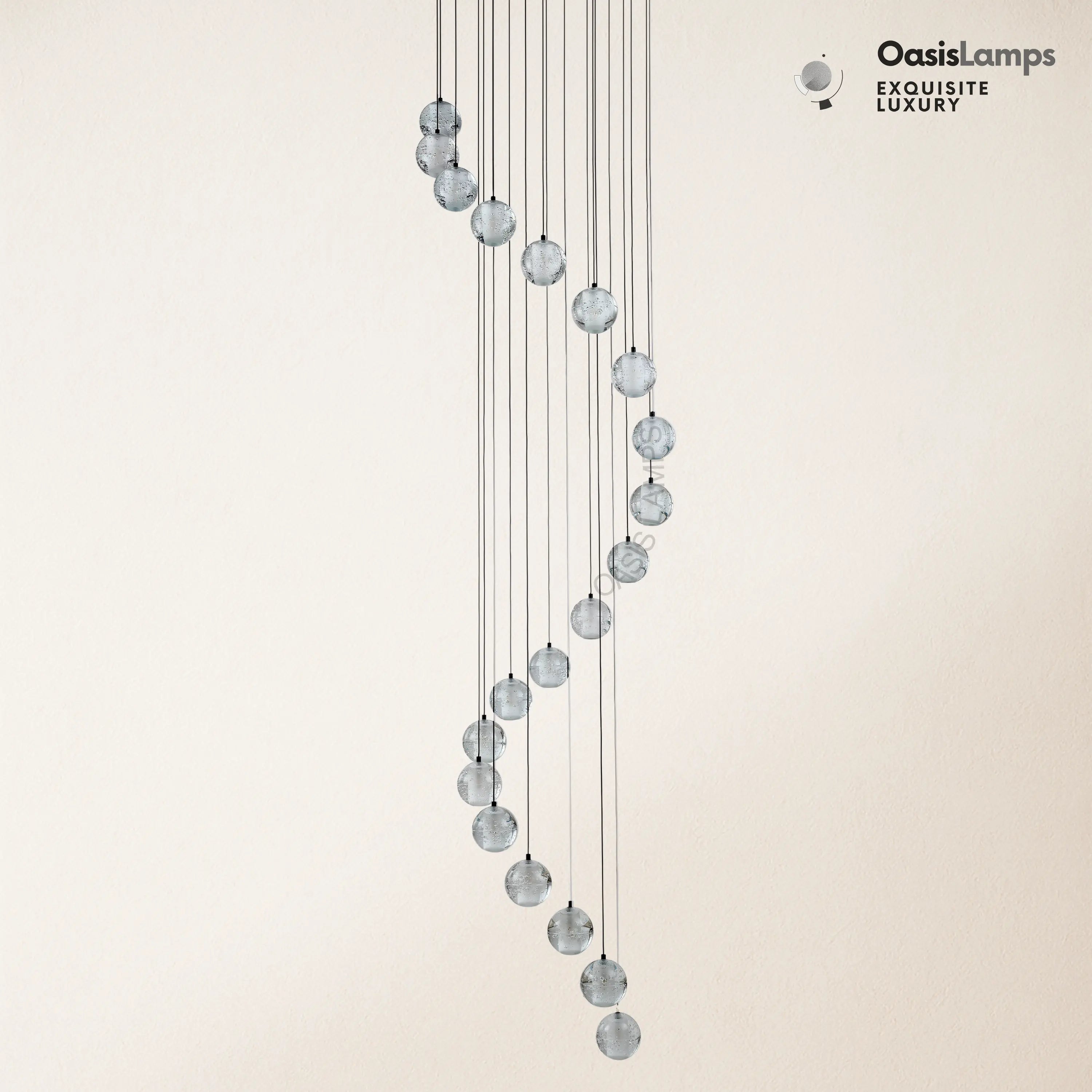 Pearl Ball Ceiling Chandelier 14 20 Light#Color_Black,size_20-light