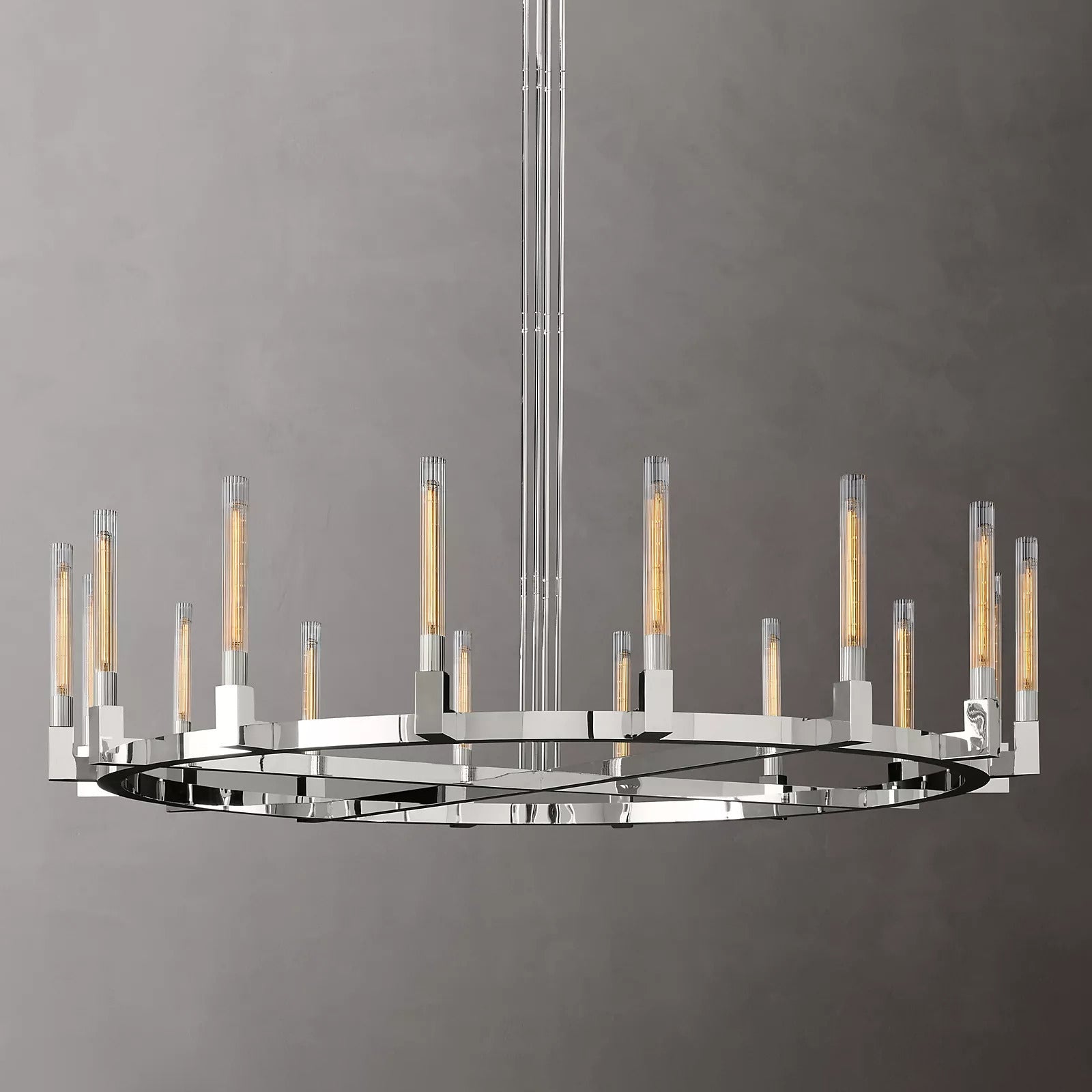 Clean Lines Round Chandelier D 72"