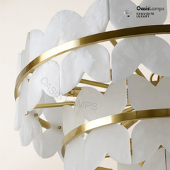Alabaster Cloudscape Brass 3-Layer ChandelierAlabaster Cloudscape Brass 1-Layer #Colour_Brass