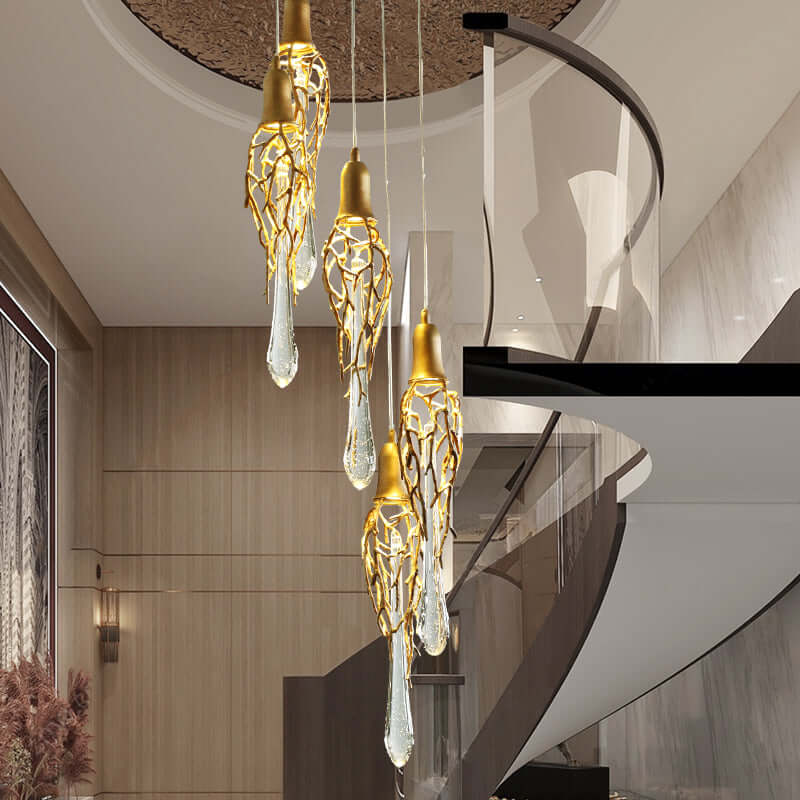 Annata Ice Strip Modern branched chandelier