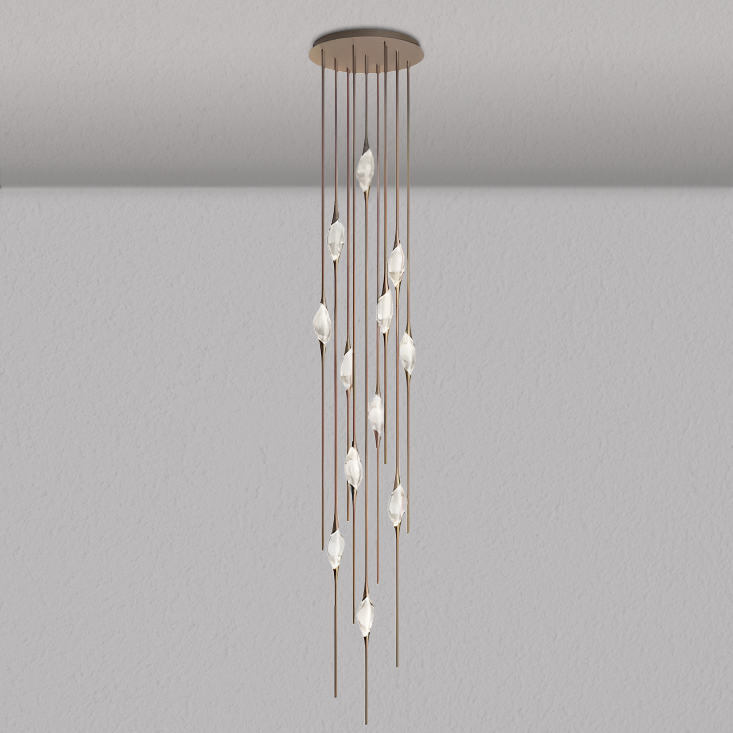 PEZEO CRYSTAL CHANDELIER 21''HPEZZEO CRYSTAL CHANDELIER 21''H