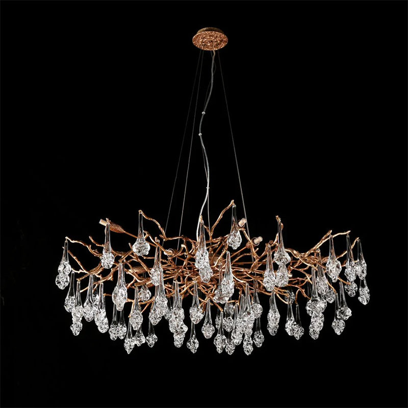 Branch Chandelier Drop Flower D 31.5"