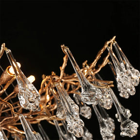 Branch Chandelier Drop Flower D 31.5"