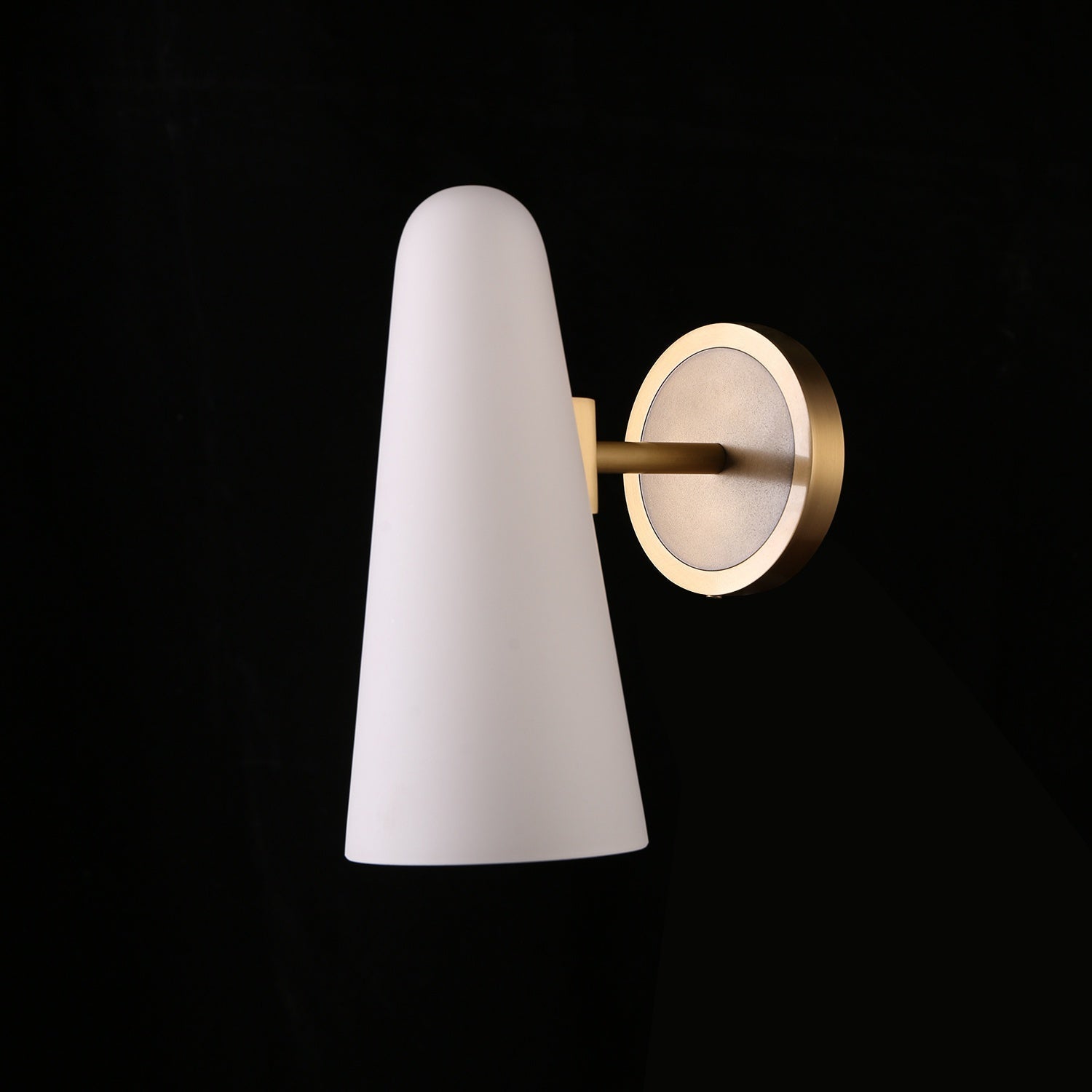 Gloria White Ceram Shade Wall Sconce