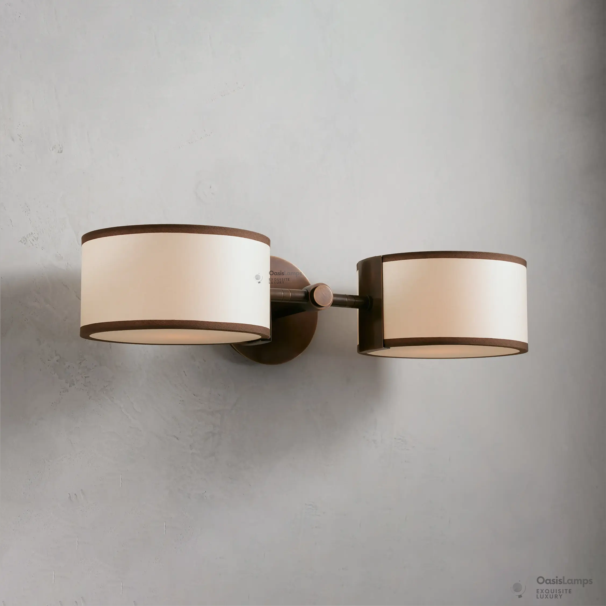 Daphne Linen 2 Light Wall Sconce