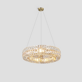 Mia Round Halo Crystal Ring Chandelier