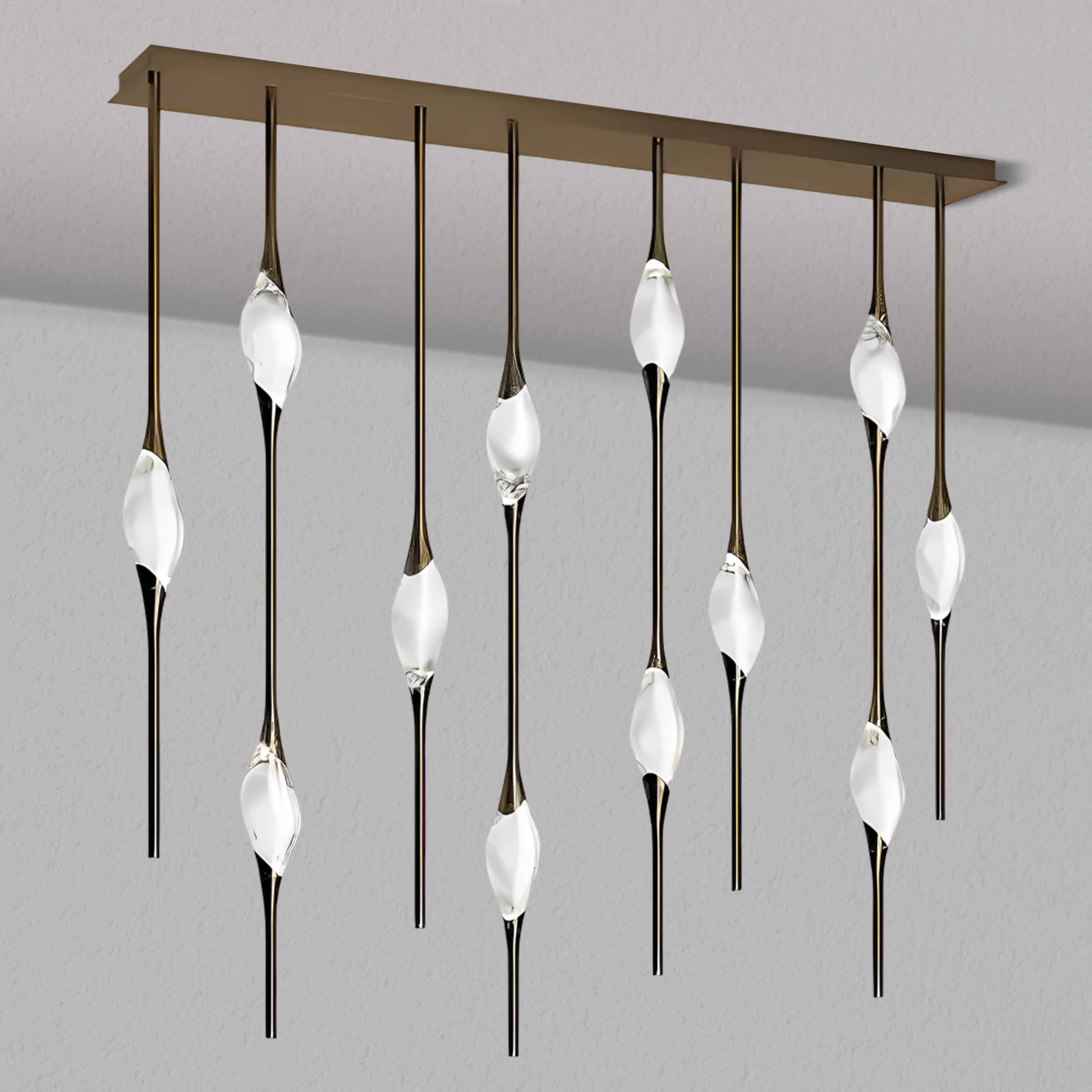 PEZEO CRYSTAL Long Chandelier L51'' 59''PEZZEO CRYSTAL Long Chandelier L51'' 59''