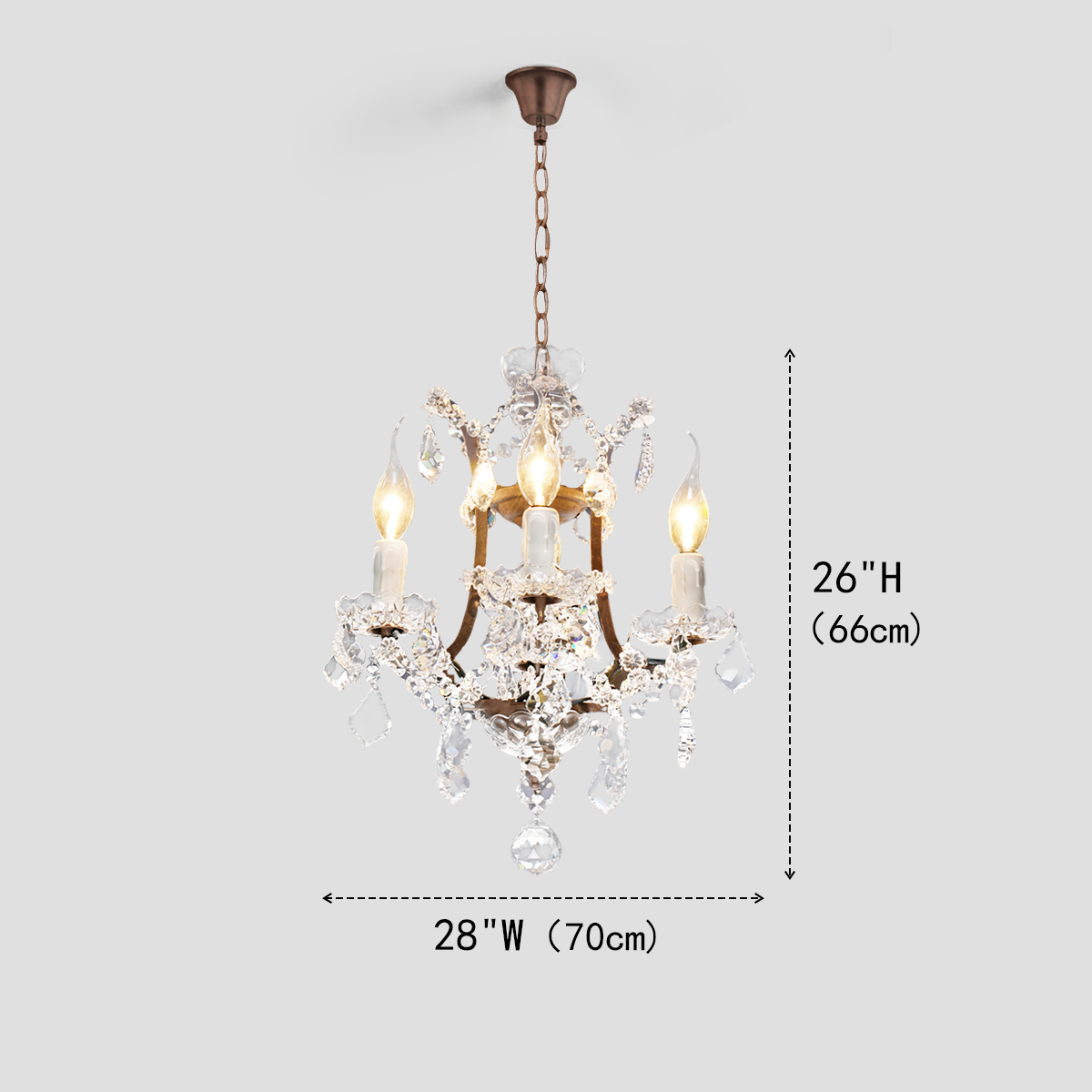 CRYSTAL CHANDELIER ANTIQUE