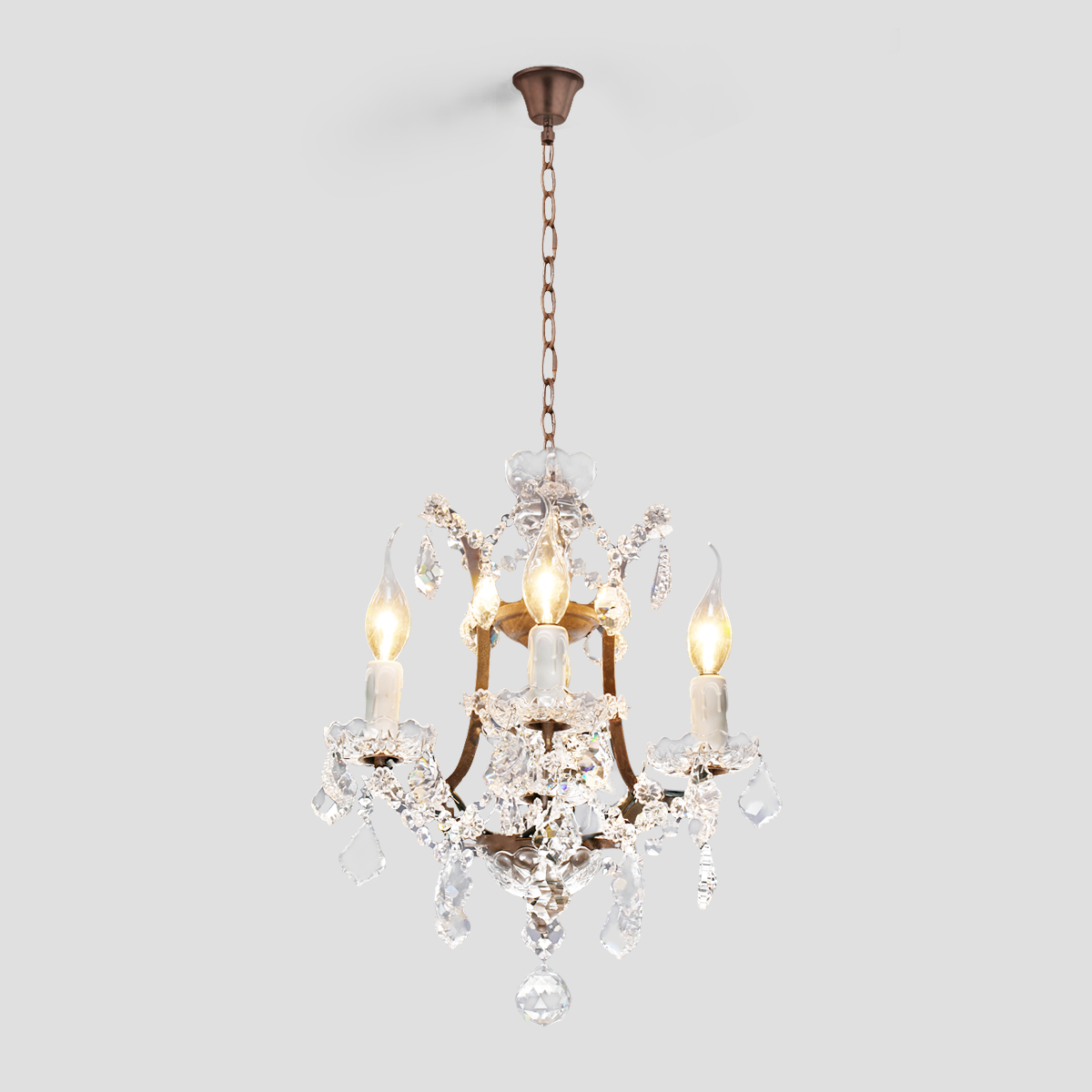 CRYSTAL CHANDELIER ANTIQUE