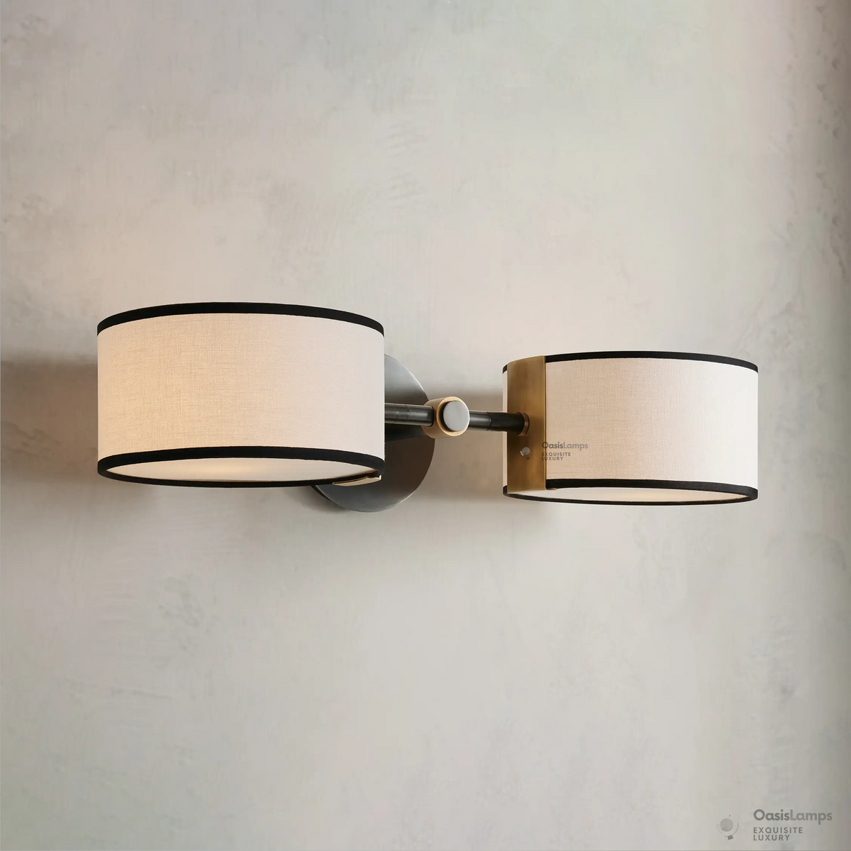 Daphne Linen 2 Light Wall Sconce