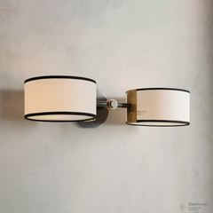 Daphne Linen 2 Light Wall Sconce