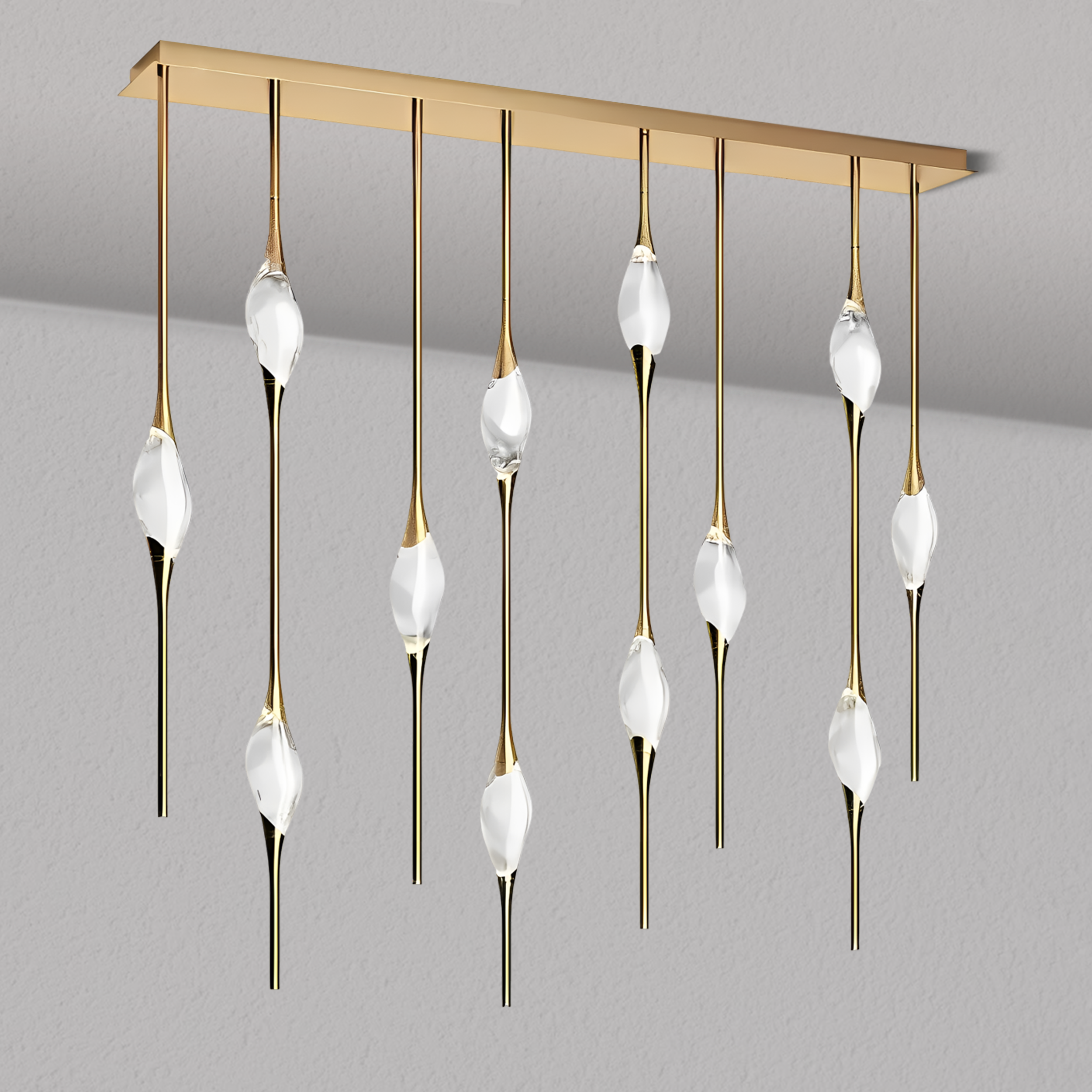 PEZEO CRYSTAL Long Chandelier L51'' 59''PEZZEO CRYSTAL Long Chandelier L51'' 59''