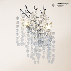 Lustre Branches Crystal Wall Sconce 10"W