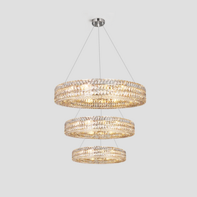 Mia Round Crystal Multi-Ring Chandelier