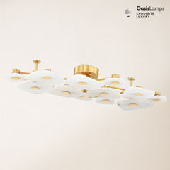 Moira Alabaster 12 Lights Surface Ceiling Light