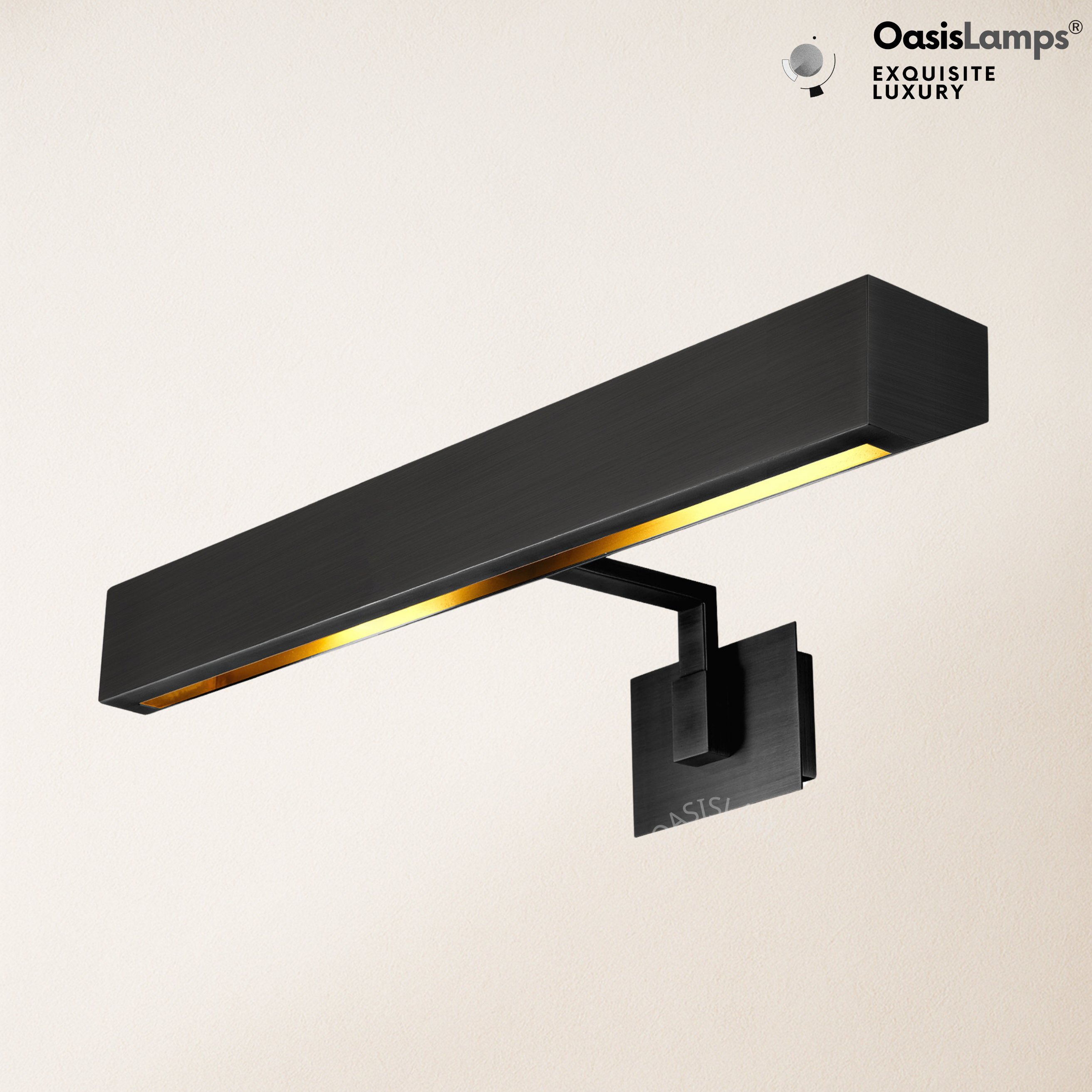 Brushed Radiance Picture Light 24"W#Color_Black,size_24"