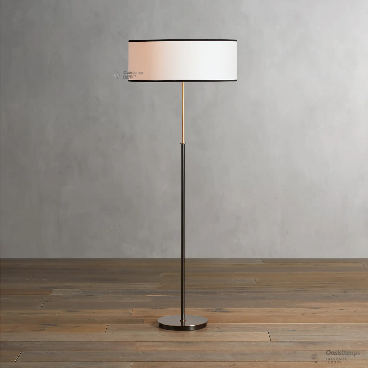 Daphne Linen Floor Lamp 23"D