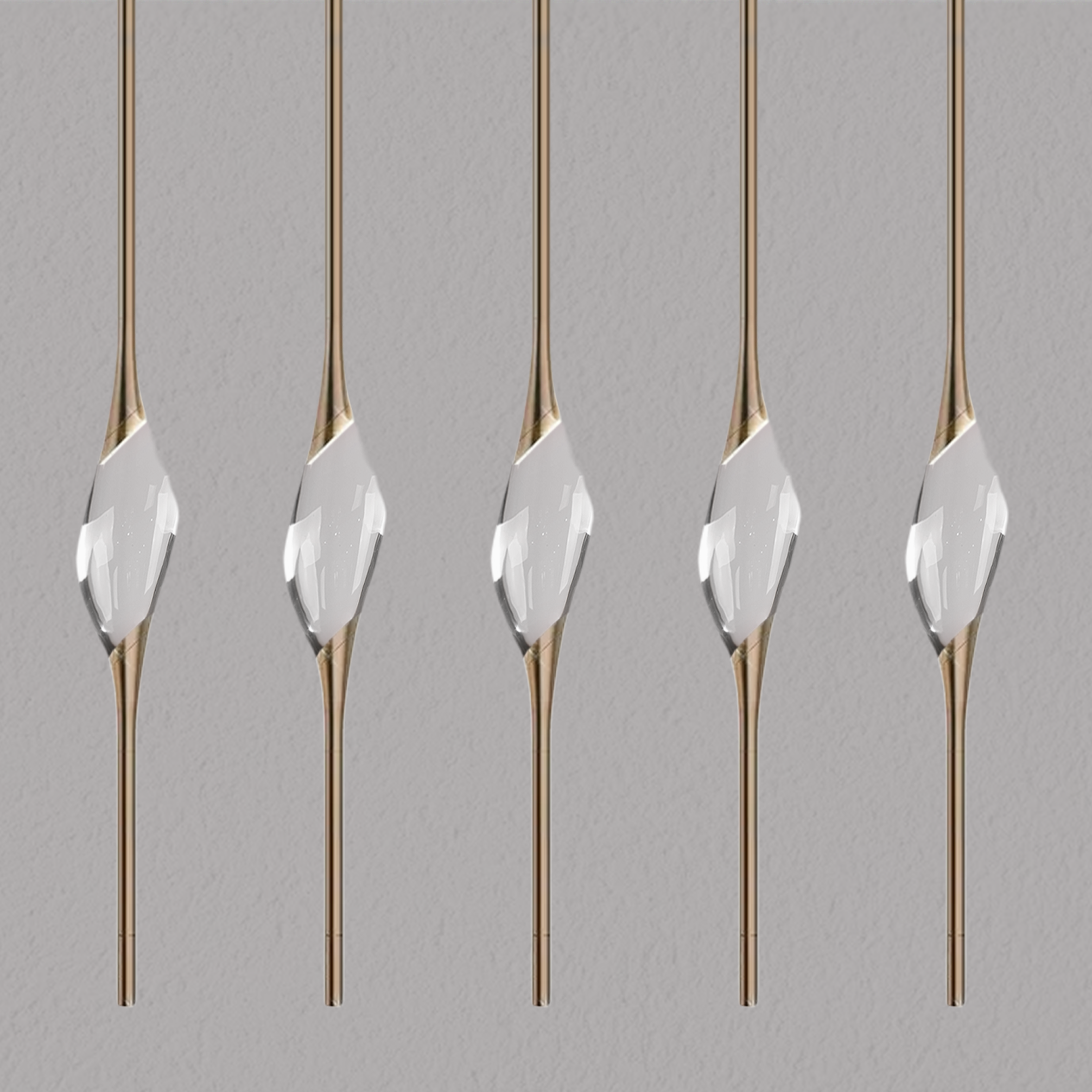 PEZEO CRYSTAL Long Chandelier L51'' 59''PEZZEO CRYSTAL Long Chandelier L51'' 59''