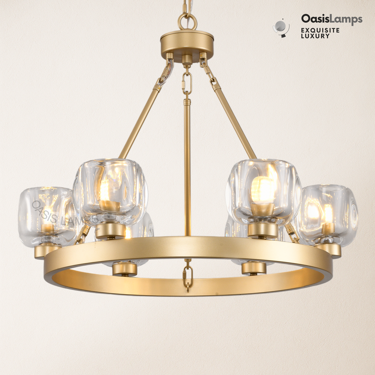 Vellum Round Chandelier 24" 36" 48" 59"D#size_24"-round,color_brass