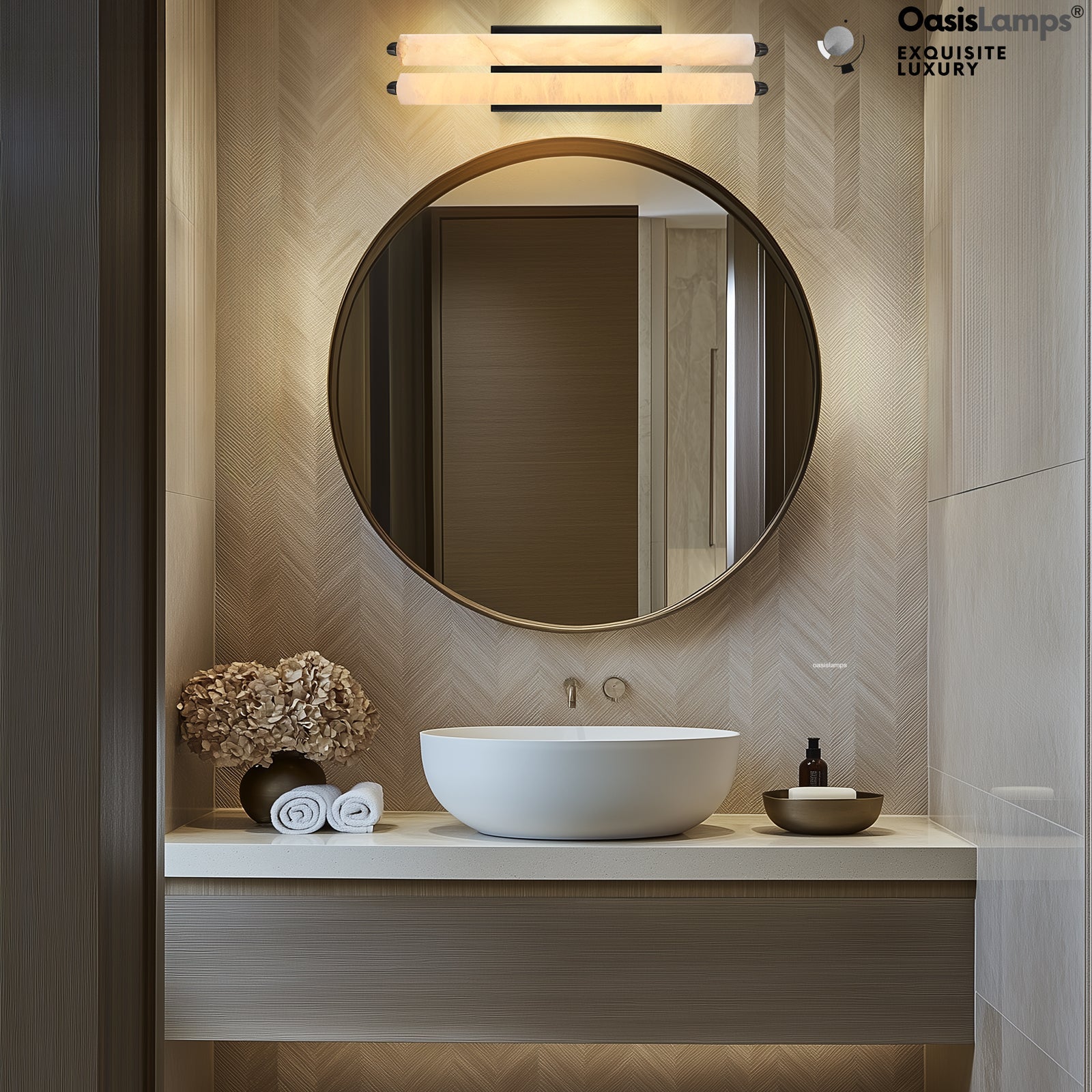 Clara Glow Alabaster Wall Sconce 19"#color_black,style_double