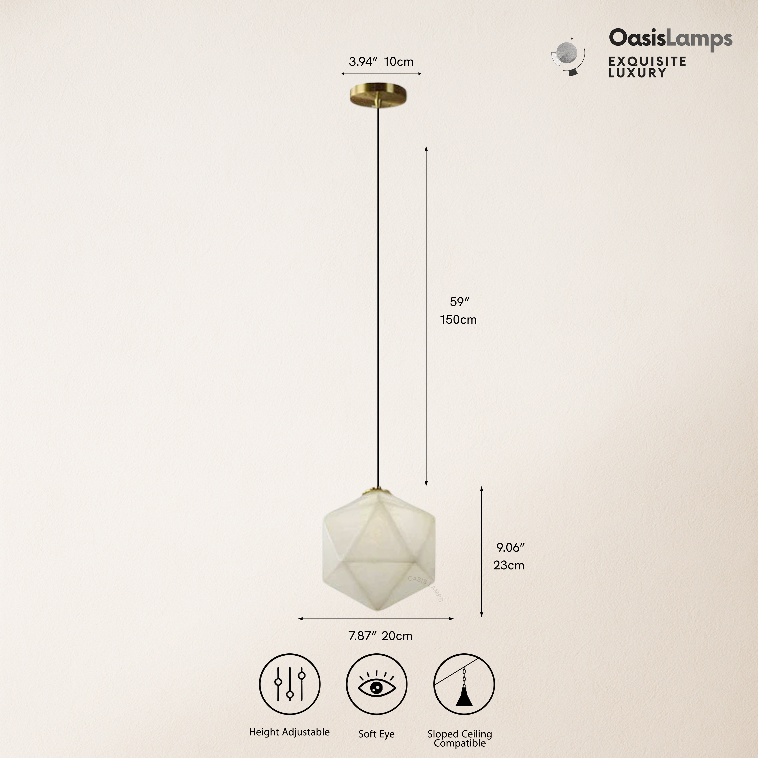 Bloom Alabaster Ember Pendant