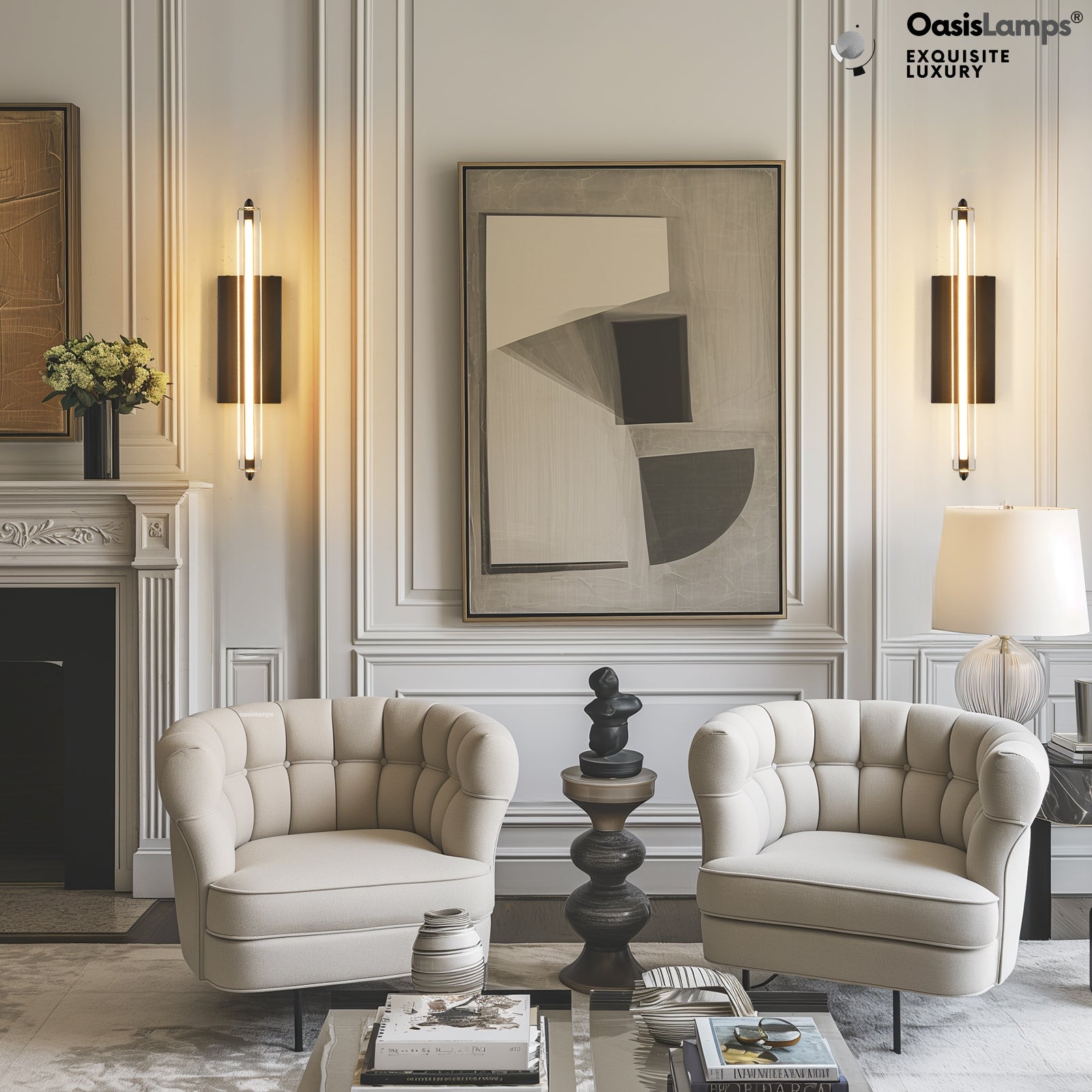 Clara Glow Crystal Wall Sconce 19"#color_black,style_single crystal