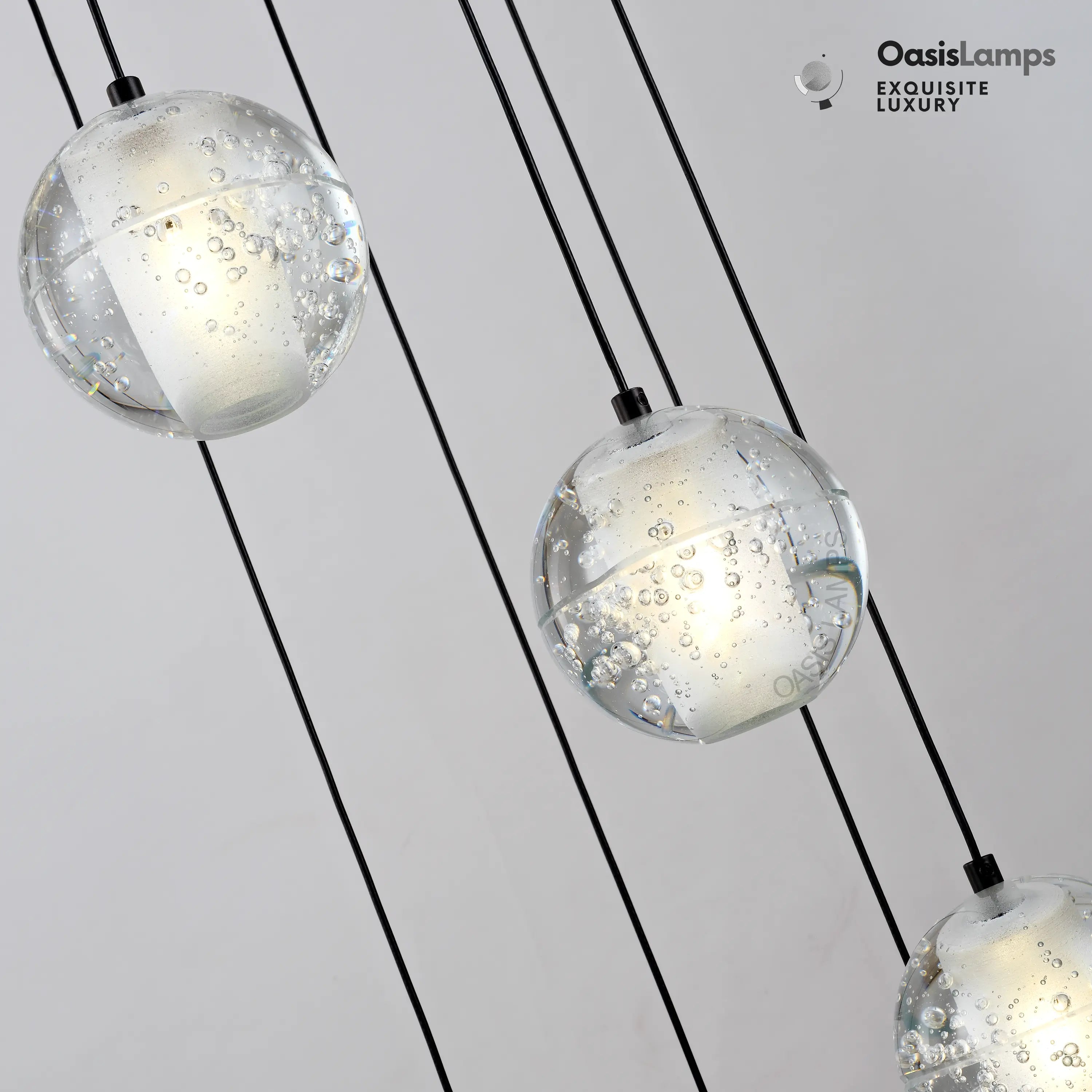 Pearl Ball Ceiling Chandelier 14 20 LightPearl Ball Ceiling Pendant#Color_Black