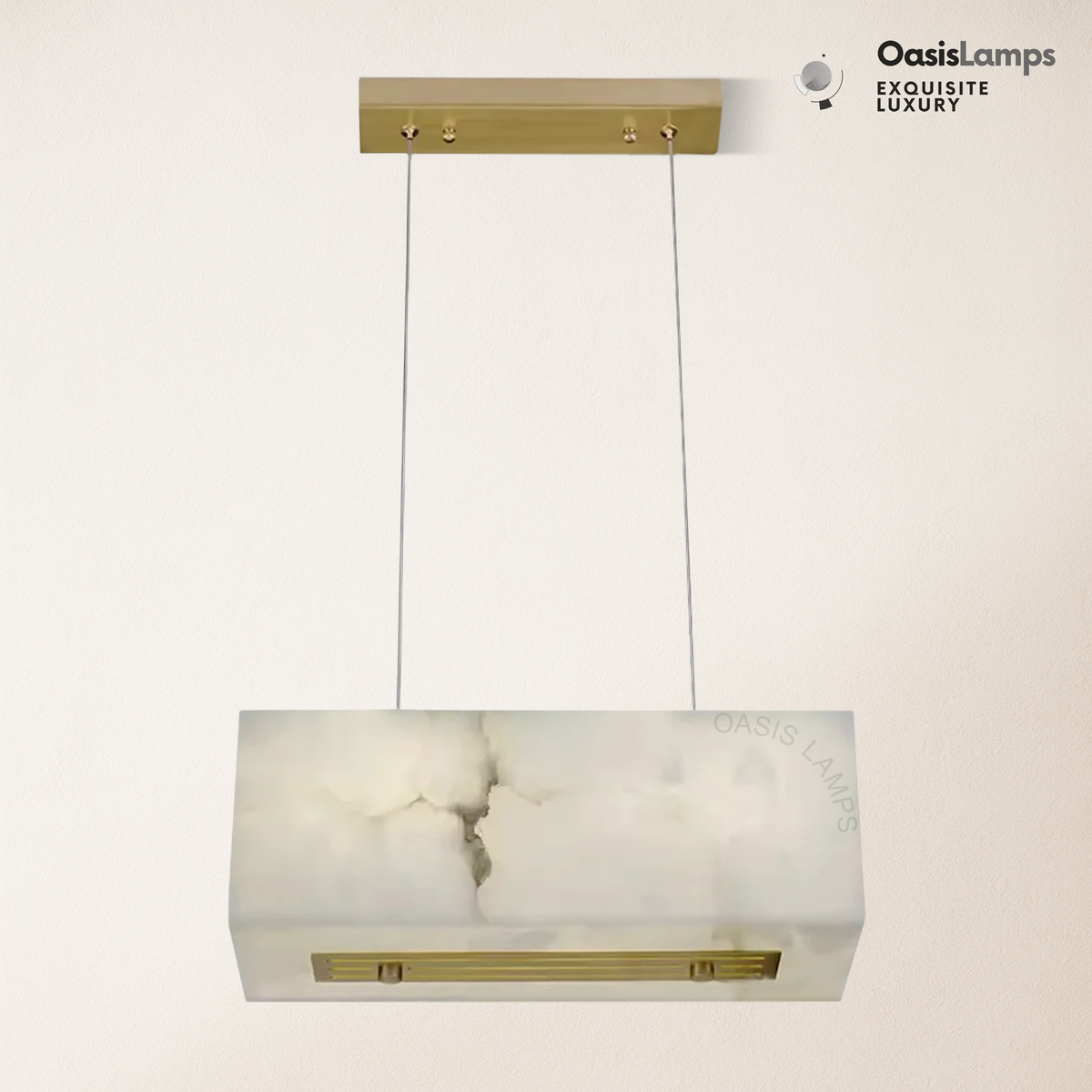 Dave Alabaster Cuboid Dining Room Chandelier