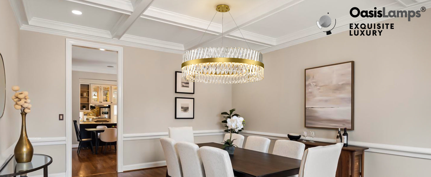 Vetro Prism Crystal Round Chandelier 23.6" 31.5" 40"D#Color_Brass,size_40"D