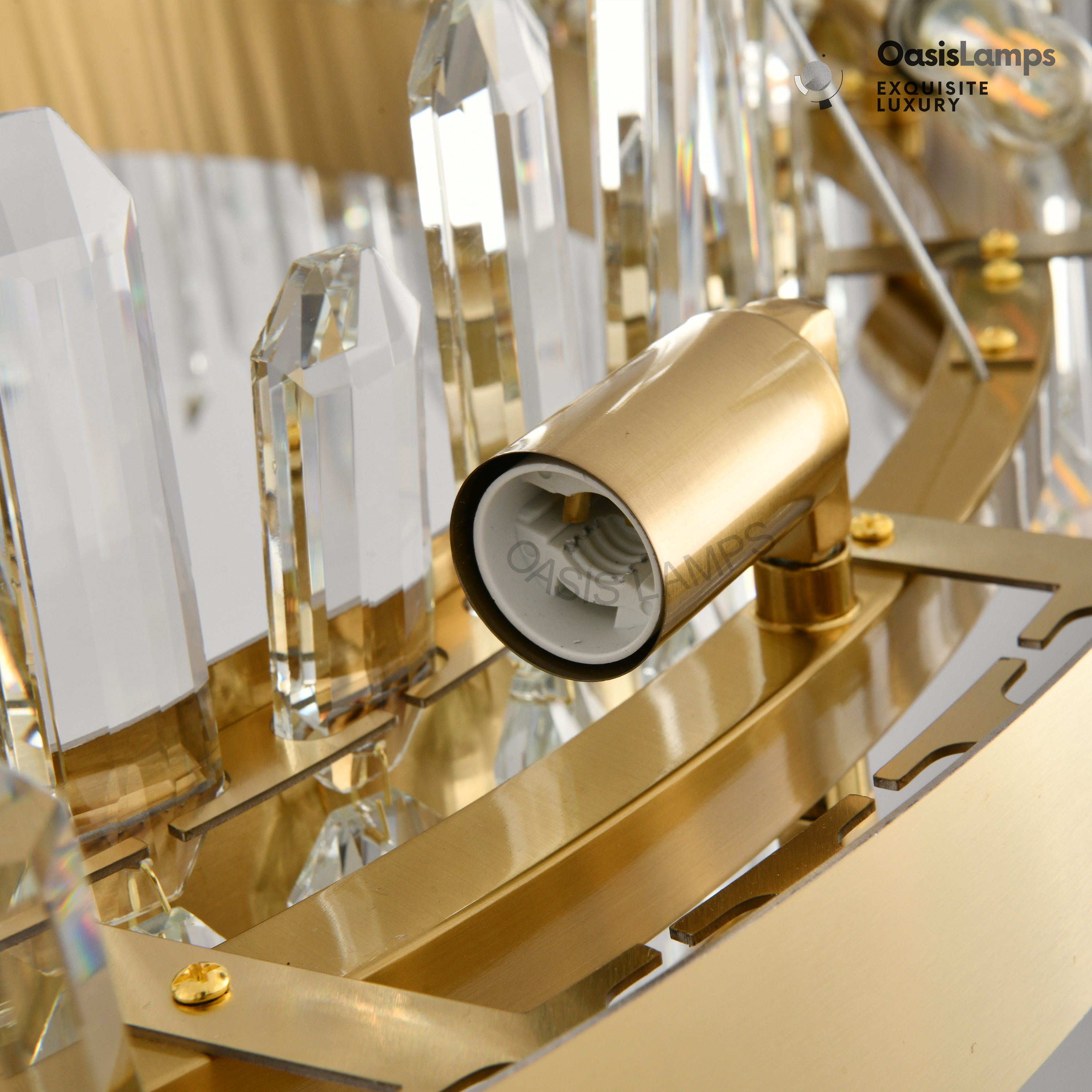 Stellara Crystal Strip Round Halo Chandelier 24" 32" 40"D