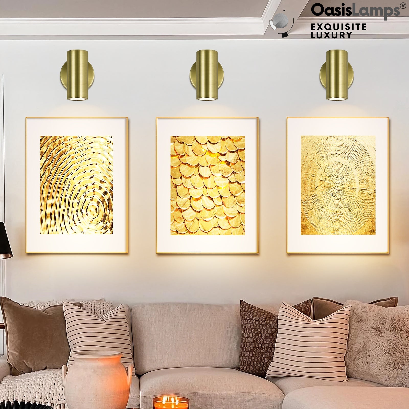 ArtGlow Adjustable Picture Spot Light Wall Sconce#Color_Brass