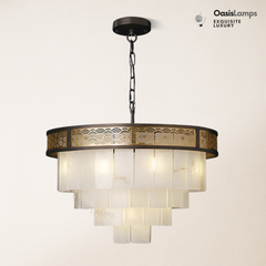 Dineve Marble Lorry Multi-layer Classic Chandelier#Size_D20"