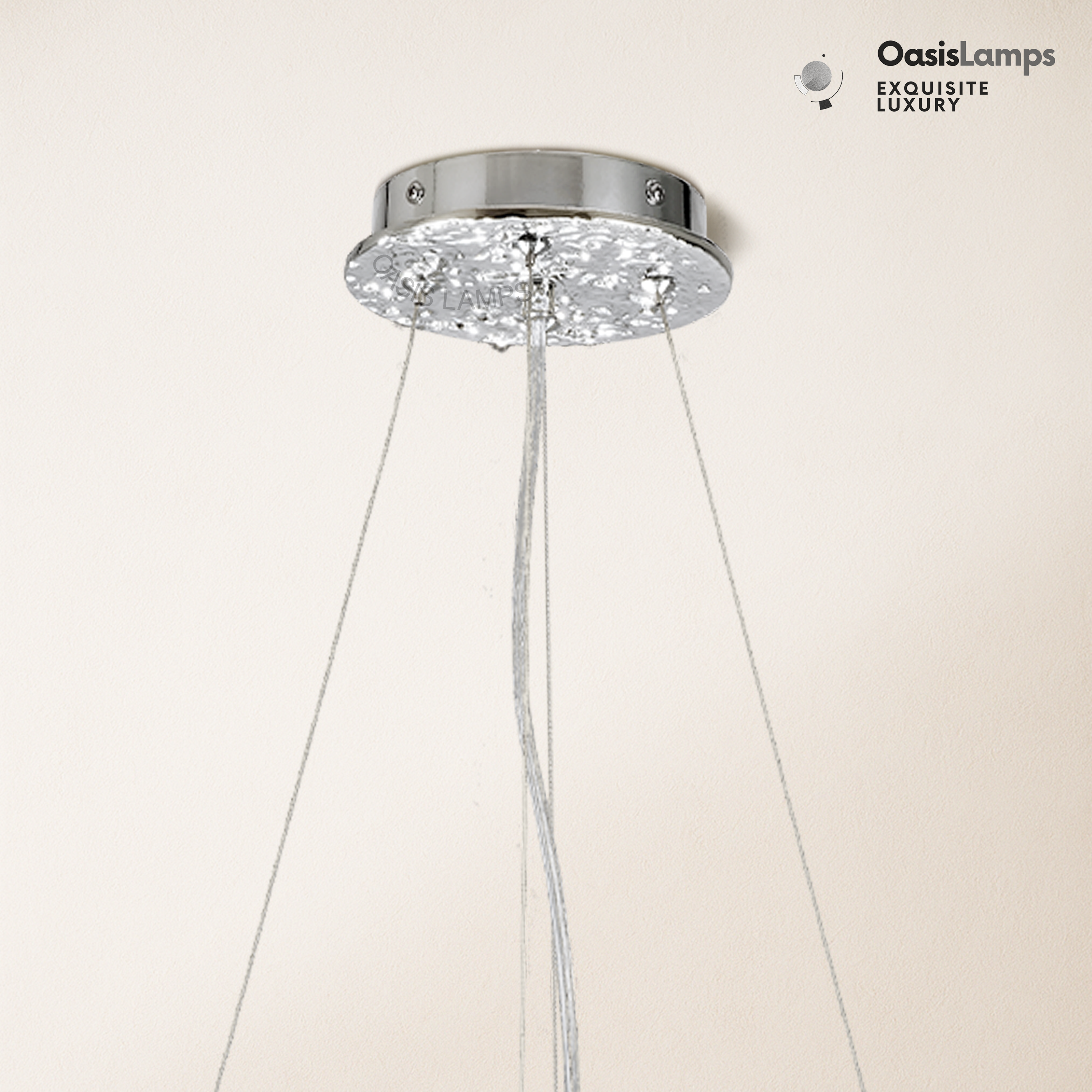 Lustre Branches Crystal Round Chandelier for All Rooms 30" 40"#Color_Silver