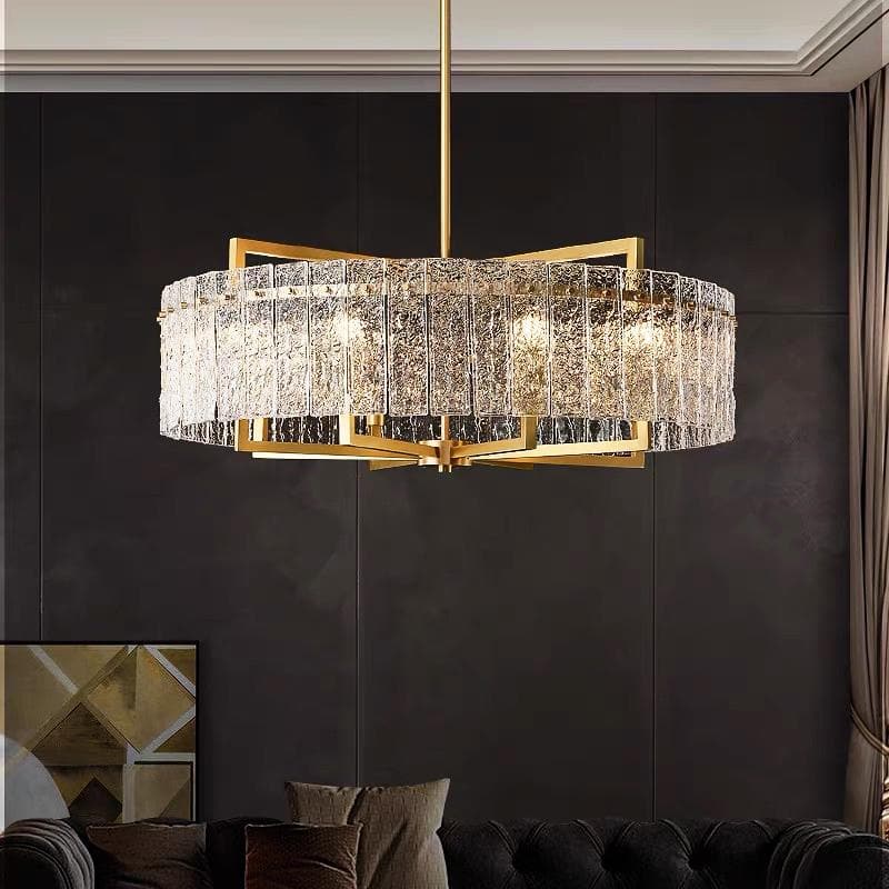 Flake Crystal Round chandelier 24" 32" 40"