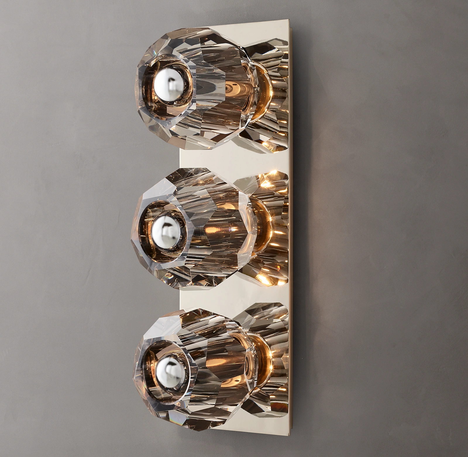 Belle De Crystal Ball Linear Wall Sconce