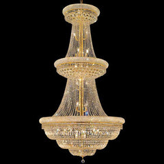 Traditional 42X76 Inch 56 Lights French Basket K9 Crystal Chandelier Lighting