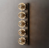 Belle Crystal Glass Grand Linear Wall Sconce Clear