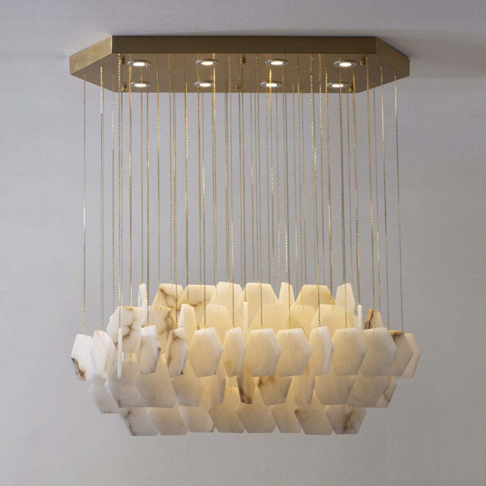 Glow Marble Modern Chandelier