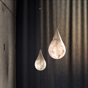 Carol Teardrop Alabaster Pendant, Kitchen Island Pendant Lighting