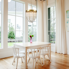 Waterfall Aged Brass Chandelier Ceiling Light 30"