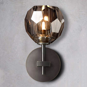 Belle De Crystal Ball Short Wall Sconce