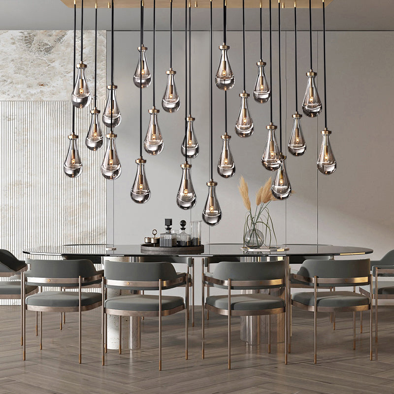 Raindrop Linear Chandelier 72"