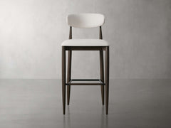 Jagger Armless Stool in Cinder with Oil Rubbed Bronze