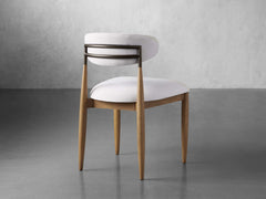 Jagger Dining Side Chair in Natural with Oil Rubbed Bronze