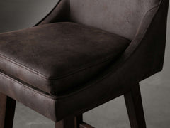 Lunden Faux Leather Swivel Stool