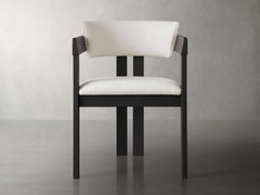 Rodin Dining Arm Chair in Vesuvio Black