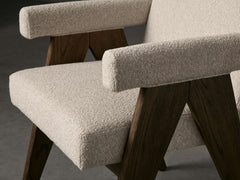 Stanley Dining Arm Chair in Mocha