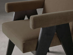 Stanley Dining Arm Chair in Black Drifted