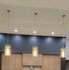 Blown Glass Pendant 10''