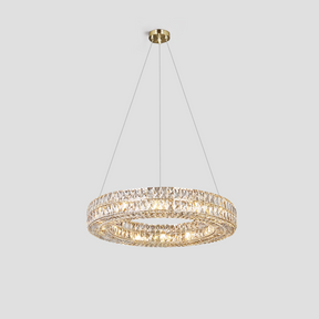 Mia Round Halo Crystal Ring Chandelier